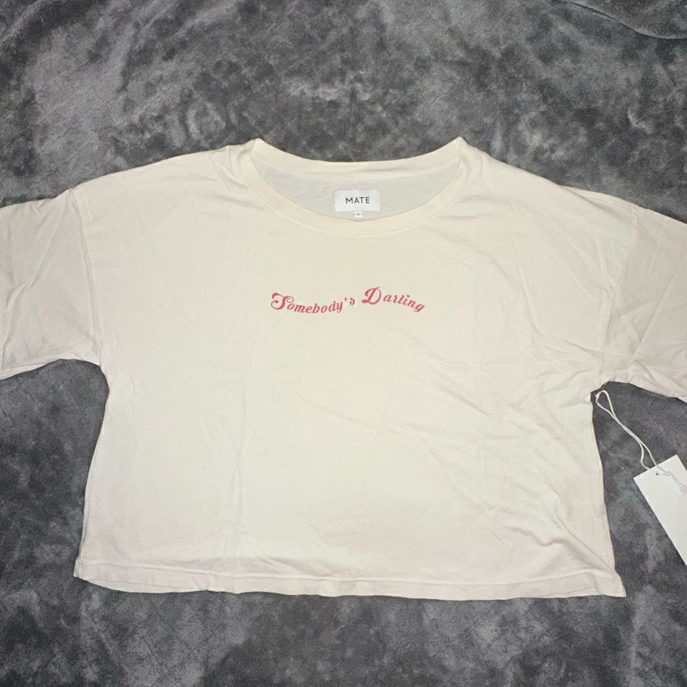 MATE the Label Roxy Crop Tee “Somebody’s Darlin” in Size Large